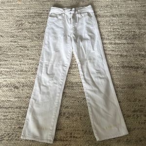 Organic AGOLDE high rise white jeans
